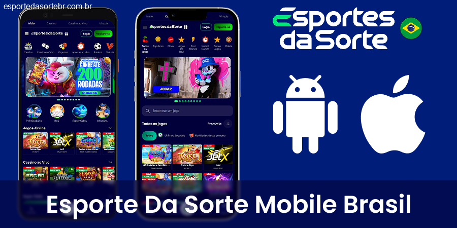 Baixe o aplicativo móvel Esporte da Sorte Brasil